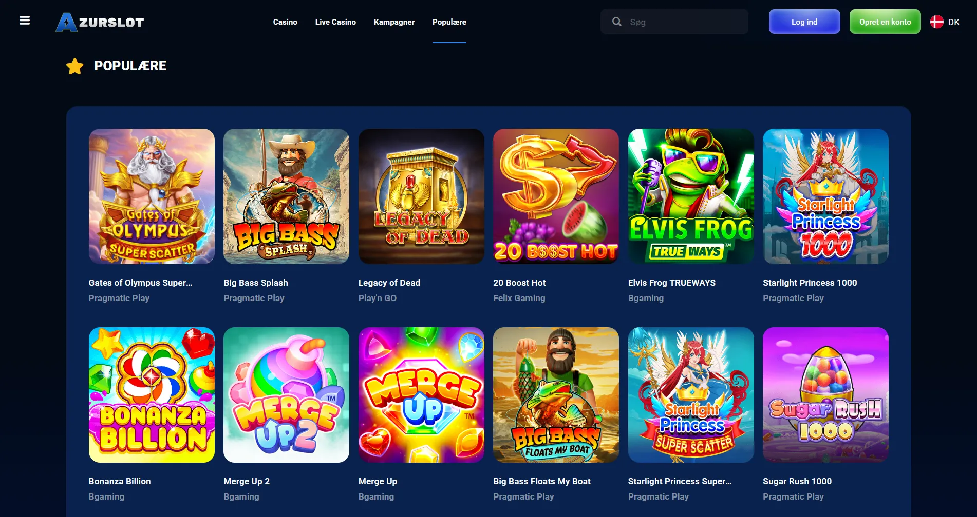 Casino sider uden ROFUS: spiltyper og katalog